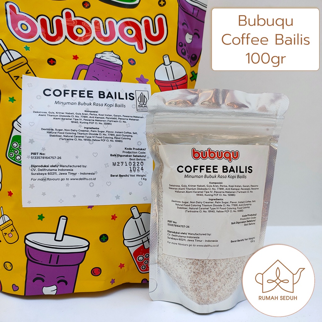 

Bubuqu Coffee Bailis 100gr - Minuman Bubuk rasa Kopi Baileys