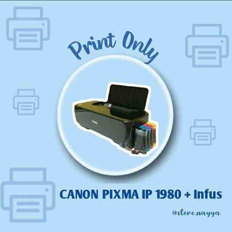 (GO-SEND) Printer Canon Pixma IP1880 / IP1980 Infus Baru Siap Pakai