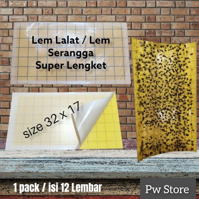 

Lem Lalat/Lem Serangga Fly Trap Lem Kertas Glue Pad 32x17 terlaris