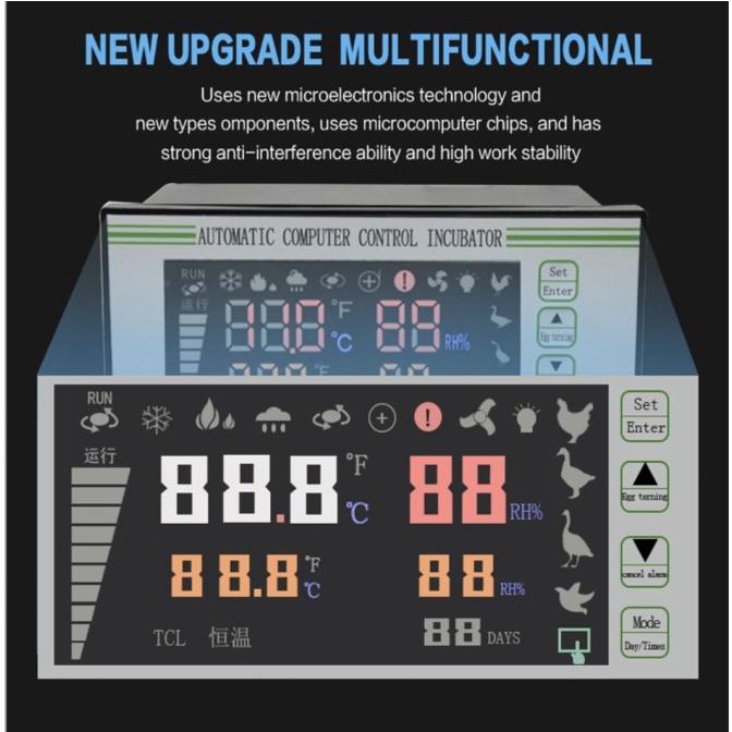 XM-18S XM18S Egg Incubator Temperature Thermostat Humidity Controller
