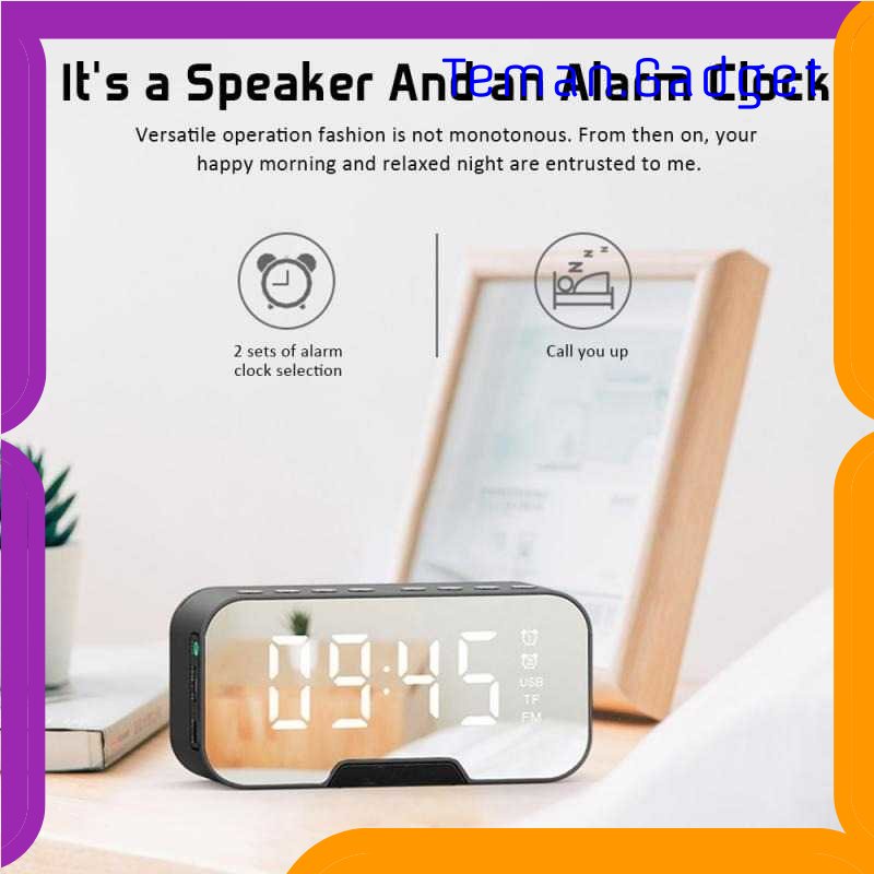 TG-PJM Bannixing Jam Alarm Clock with Bluetooth Active Speaker TF AUX FM - G10