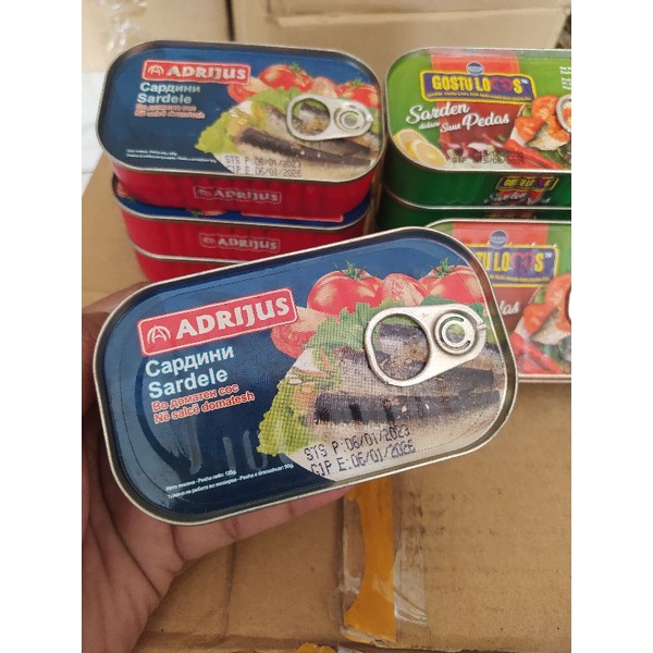 SARDEN MURAH terlaris 125gr/kaleng penyok isi normal