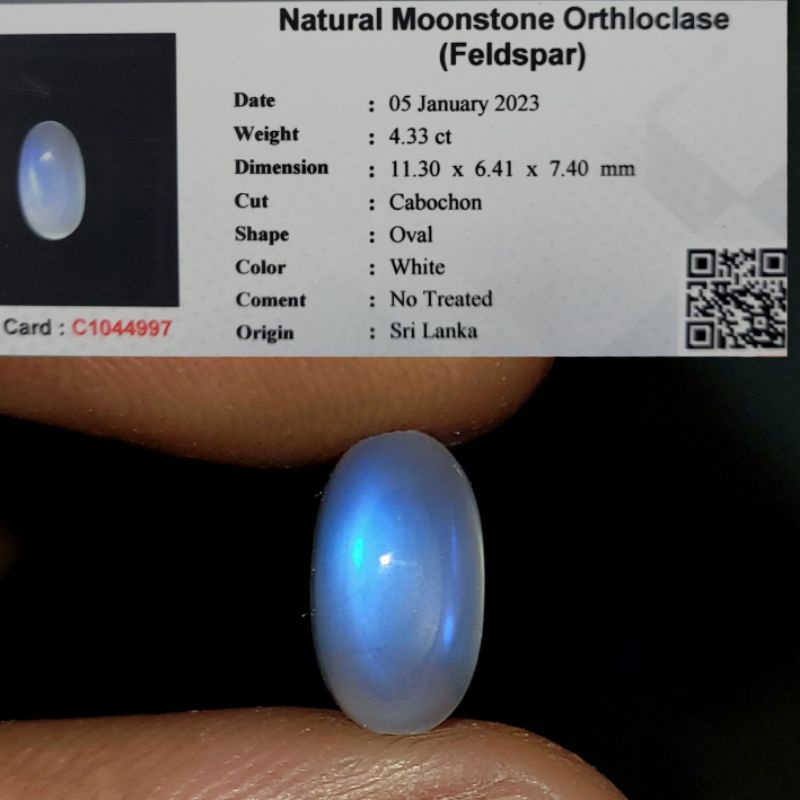 Natural biduri bulan ceylon air laut srilanka moonstone