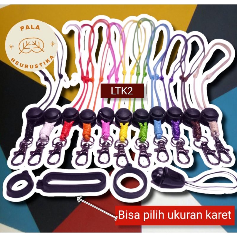 Lanyard Tali Korea IdCard Kalung Gantungan O Ring 13mm 20mm 40mm Pengait Tali HP