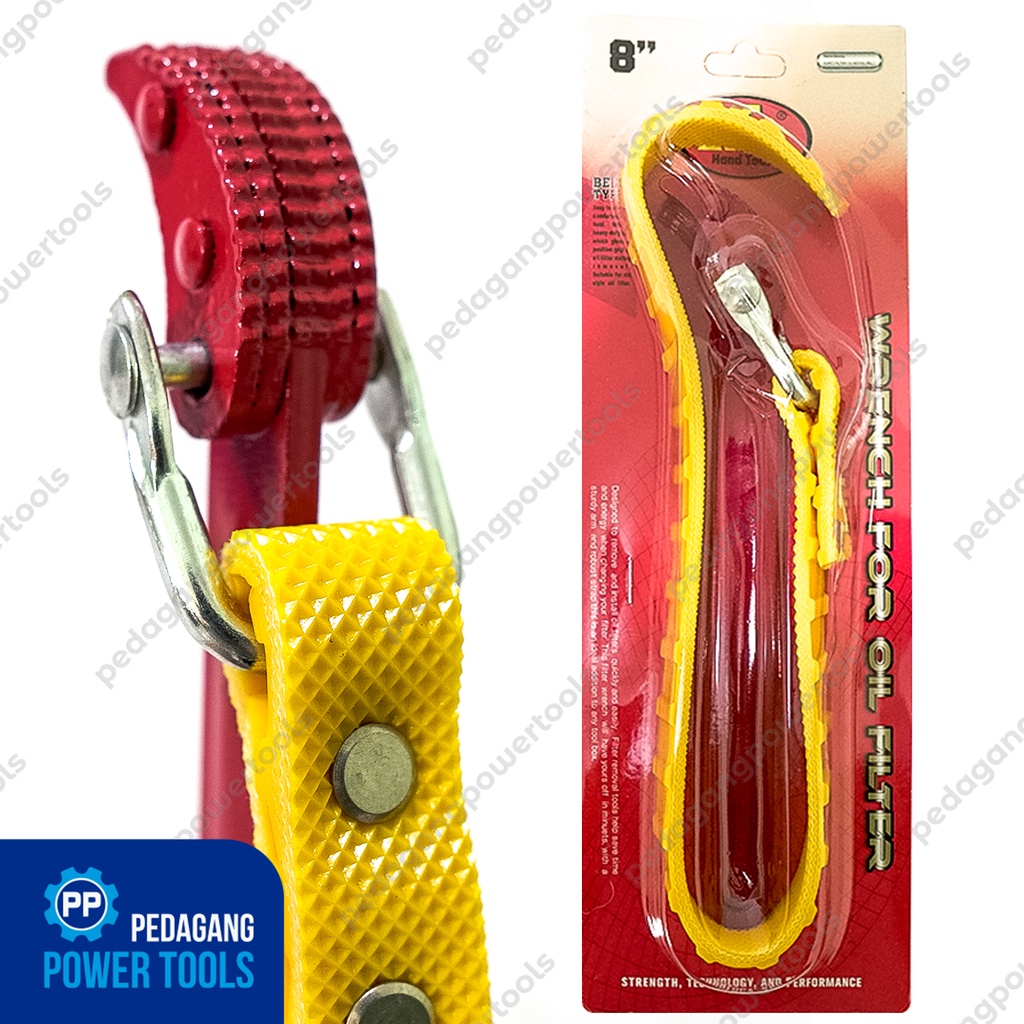 ATS KUNCI FILTER OLI SABUK 8 INCH PEMBUKA OIL FILTER WRENCH BELT KULIT