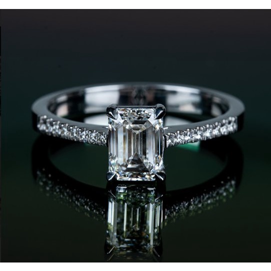 GIA Diamond Solitaire Ring White Gold 18K #WJSG0123 / Cincin Berlian Solitaire