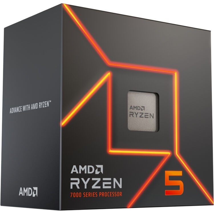 AMD Ryzen 5 7600 3.8Ghz Up To 5.1Ghz Cache 32MB AM5 [Box] - 6 Core