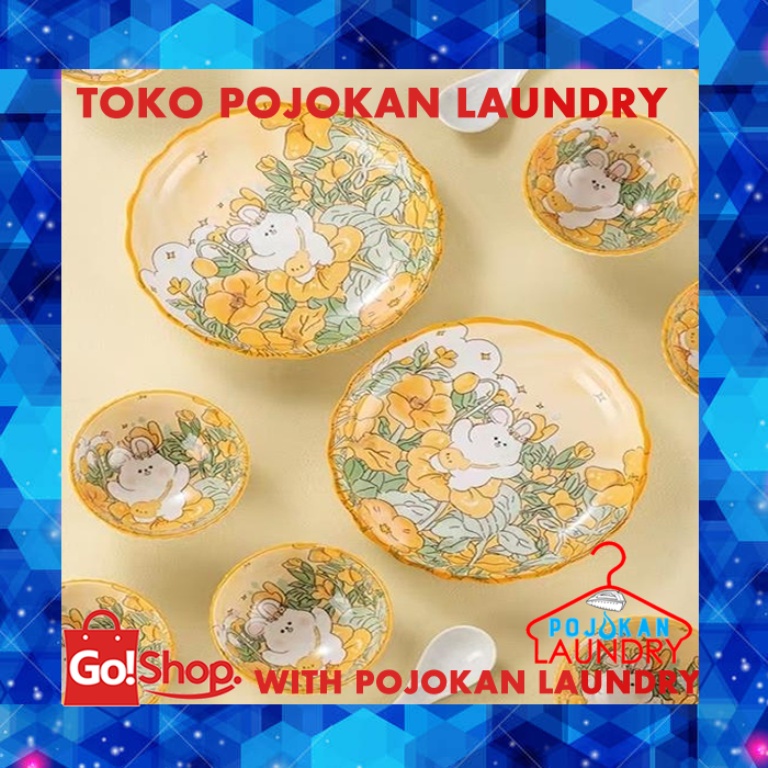 Piring Mangkok Imlek / Hampers Imlek Kelinci / Hamper Imlek Hadiah Piring Mangkok Set / Hampers Gift