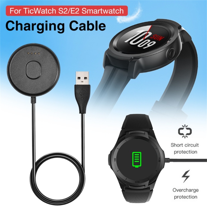 Zzz Untuk Ticwatch-E2/S2 Watch USB Charger Charging Dock Kabel 1M/3.28ft