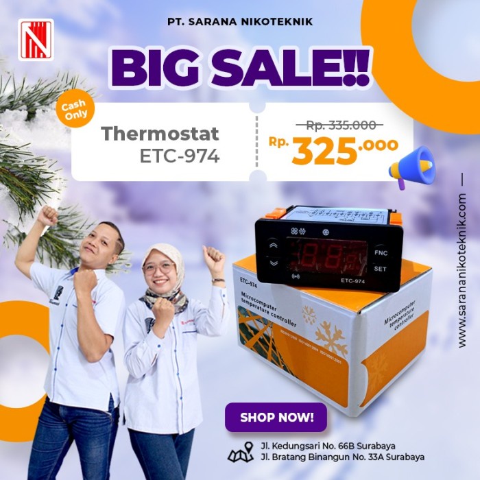 THERMOSTAT ELITECH ETC-974 - CONTROLLER TEMP. ELITECH ETC-974 -
