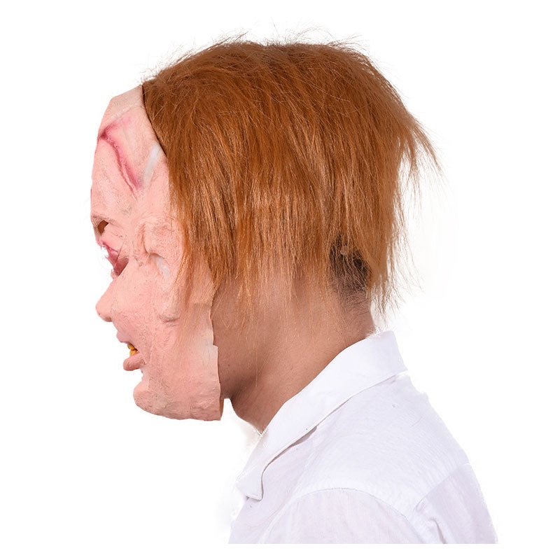 TOPENG LATEX KARET FULL HEAD CHUCKY SCARRY GHOST WAJAH SERAM COSPLAY HALLOWEEN MASK PESTA KOSTUM