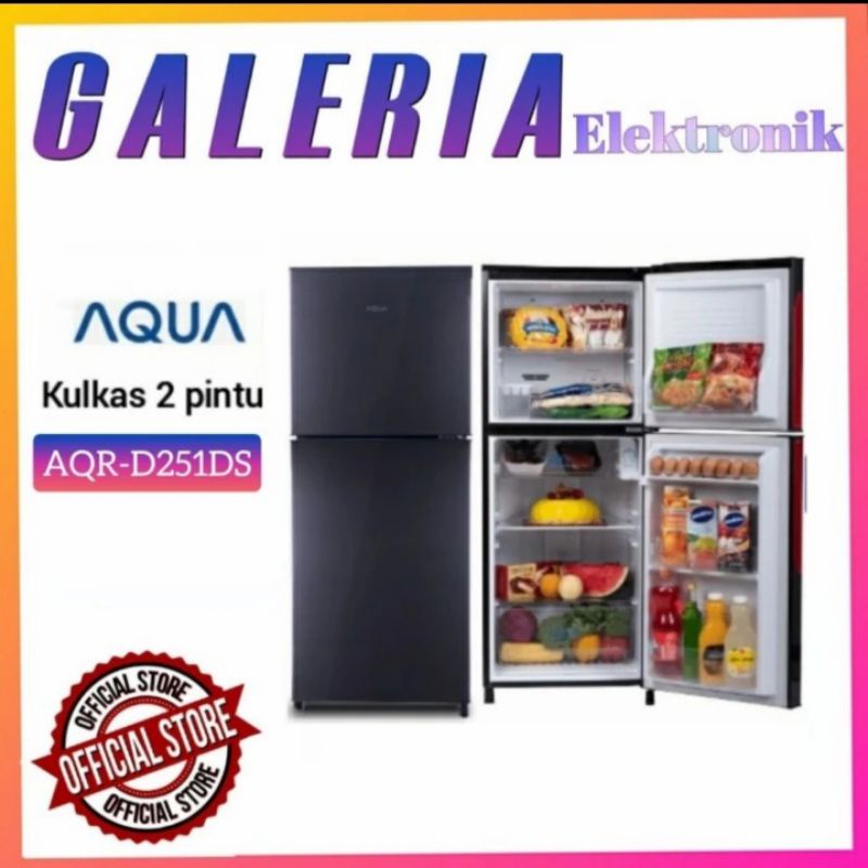 KULKAS AQUA JAPAN AQRD 251 LEMARI ES 2 PINTU AQRD251