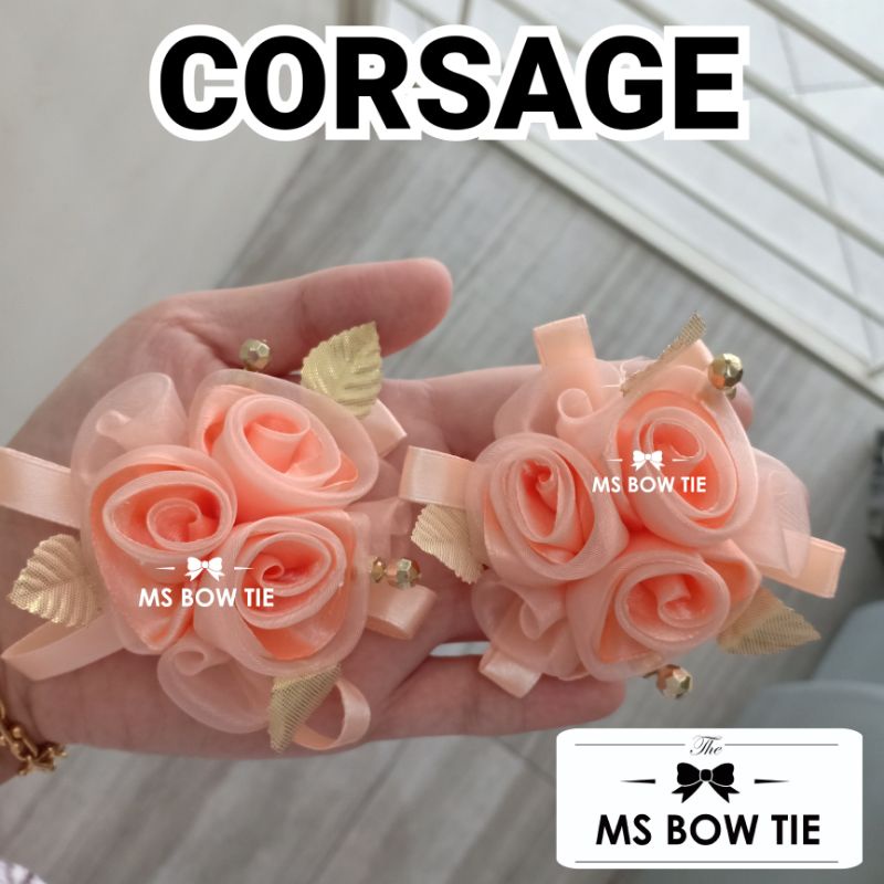 CORSAGE CLOUD peach korsase salem korsase bros bunga
