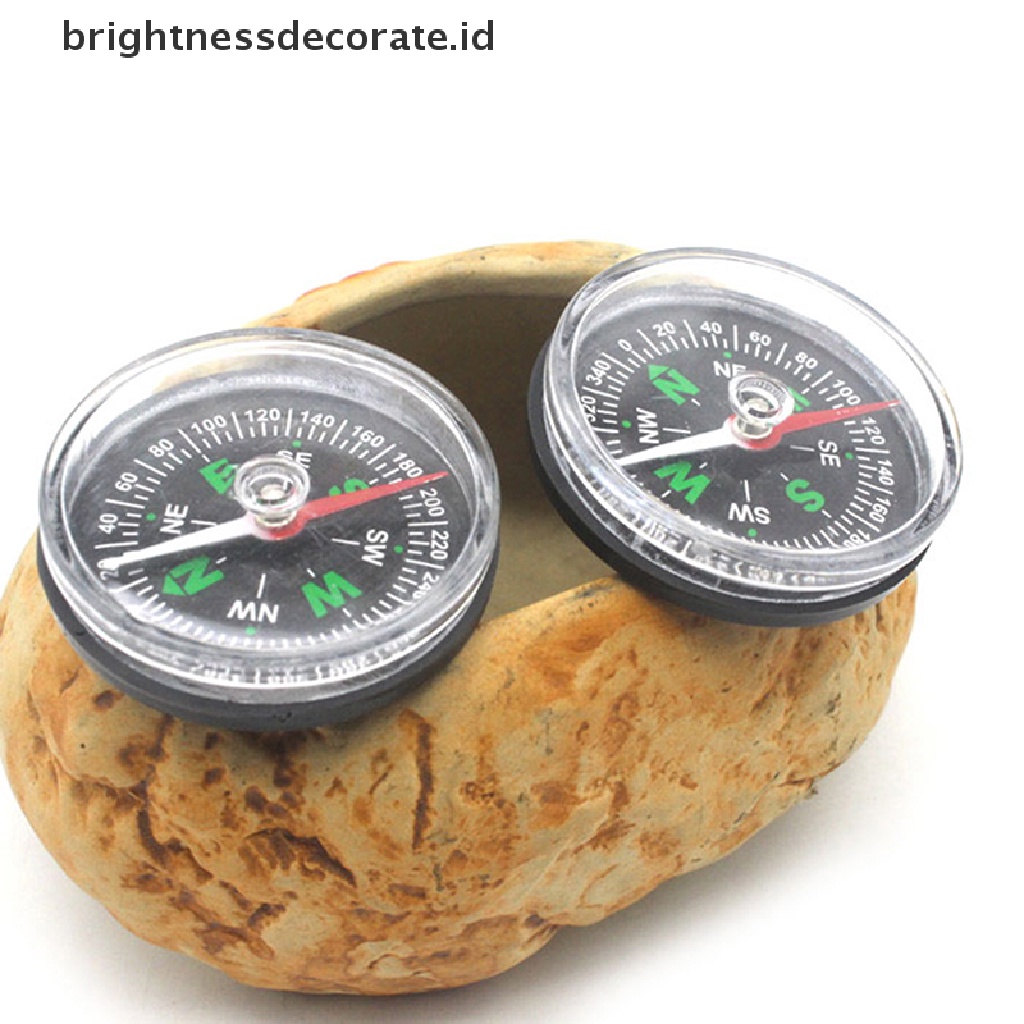 [Birth] Kompas Mini Precise Portable Praktis Guider Survival Button Design Compass [ID]