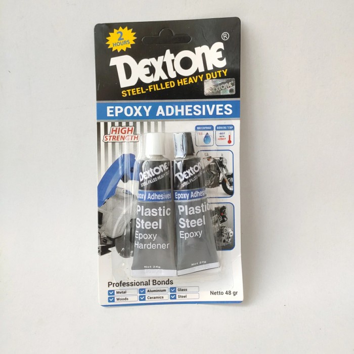 

48 GR / DEXTONE EPOXY 2 HOURS PLASTIC STEEL ADHESIVE LEM SERBAGUNA