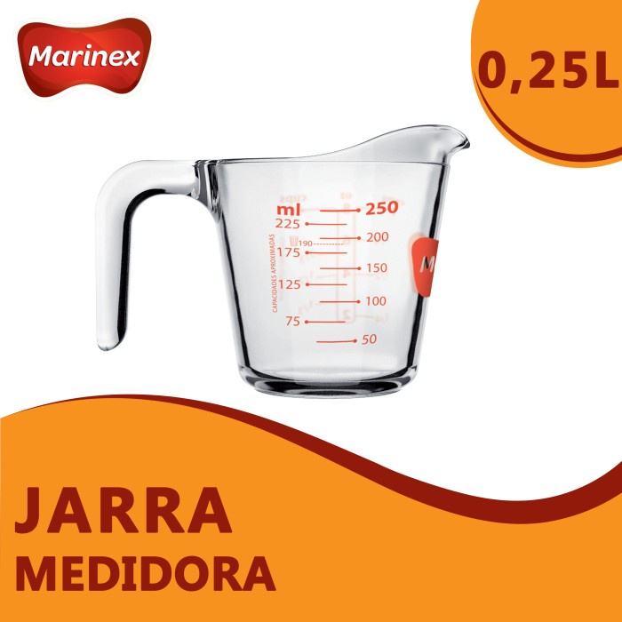 Gelas Marinex Gelas Takar/ Gelas Ukur Kaca 250Ml - 1Pcs