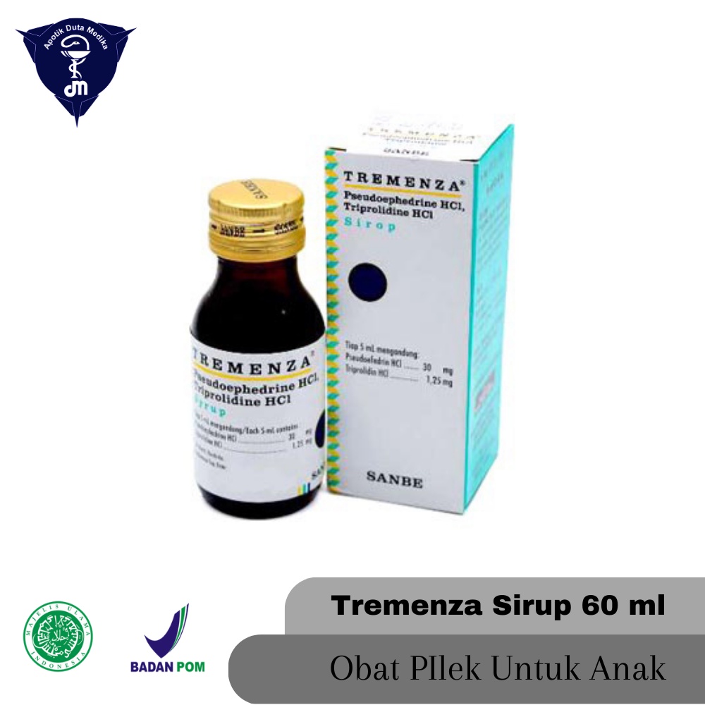 TREMENZA SIRUP 60 ML - OBAT FLU DEWASA/OBAT PILEK DEWASA/PILEK KARENA ALERGI DEWASA