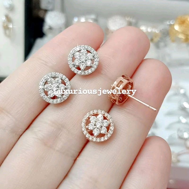 Anting Rhodium tusuk premium