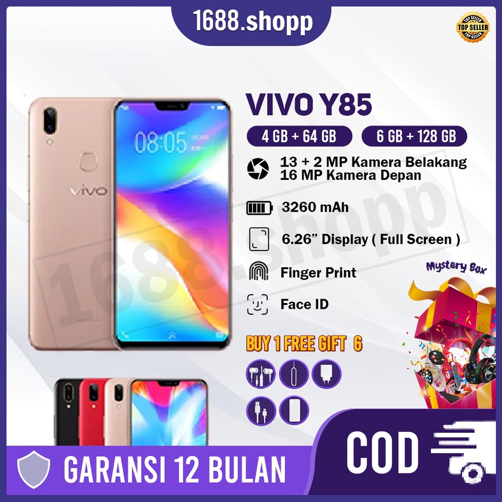 Hp VIVO Y85 Ram 6/128 6.22inch Garansi 1 Tahun Termurah