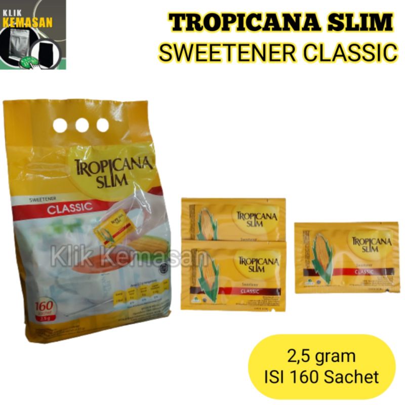 

Gula Diet Tropicana Slim Isi 160 Sachet Gula rendah kalori Gula tropicana slim Tropicana SLIM sweetener classic