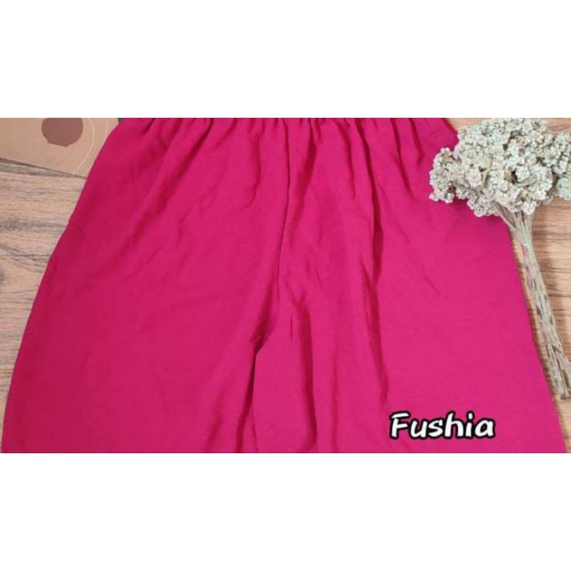 CELANA HIGH WEIST KULOT CRINKLE PREMIUM-FUSHIA / FANTA
