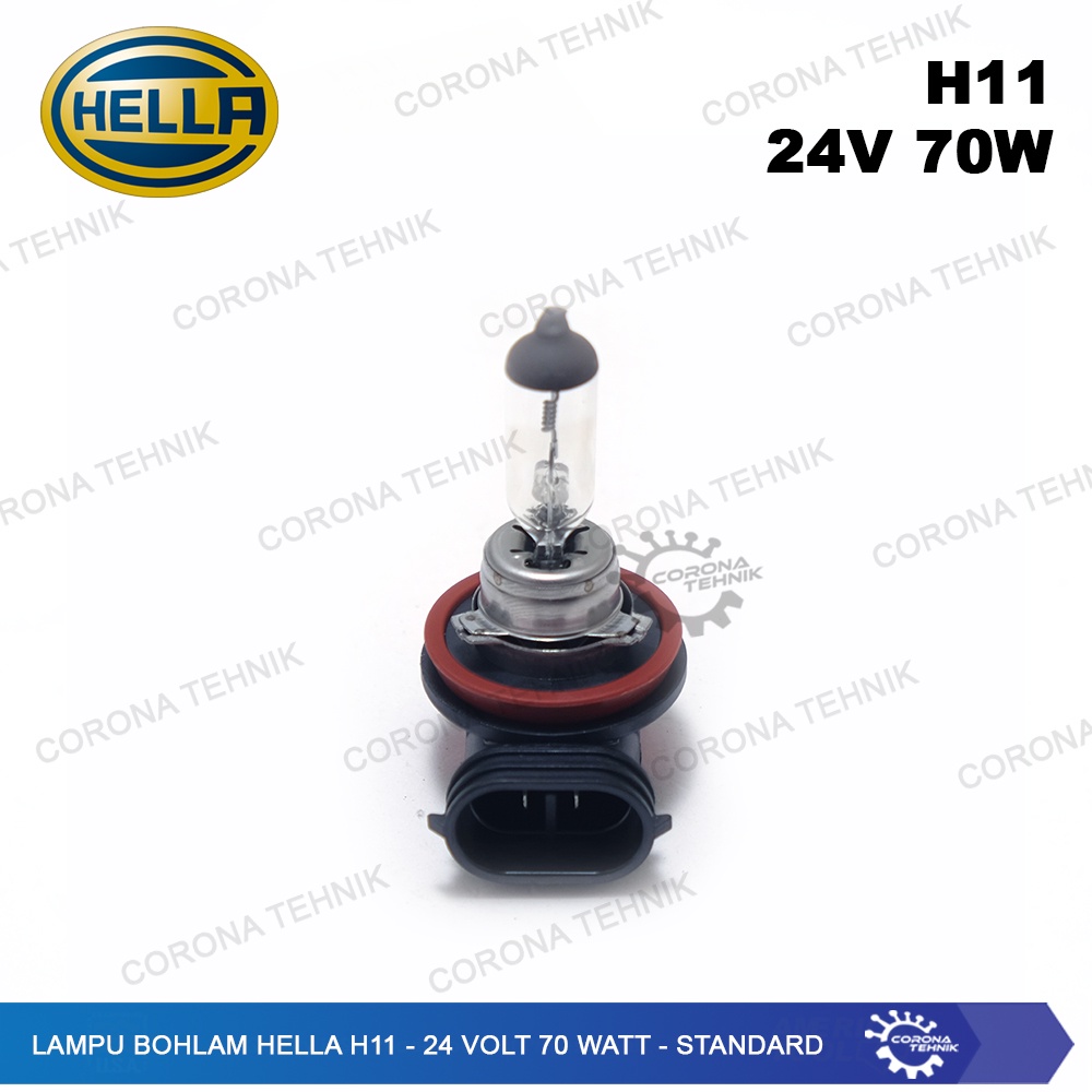 H11 - 24 Volt 70 Watt - Standard Lampu Bohlam Hella