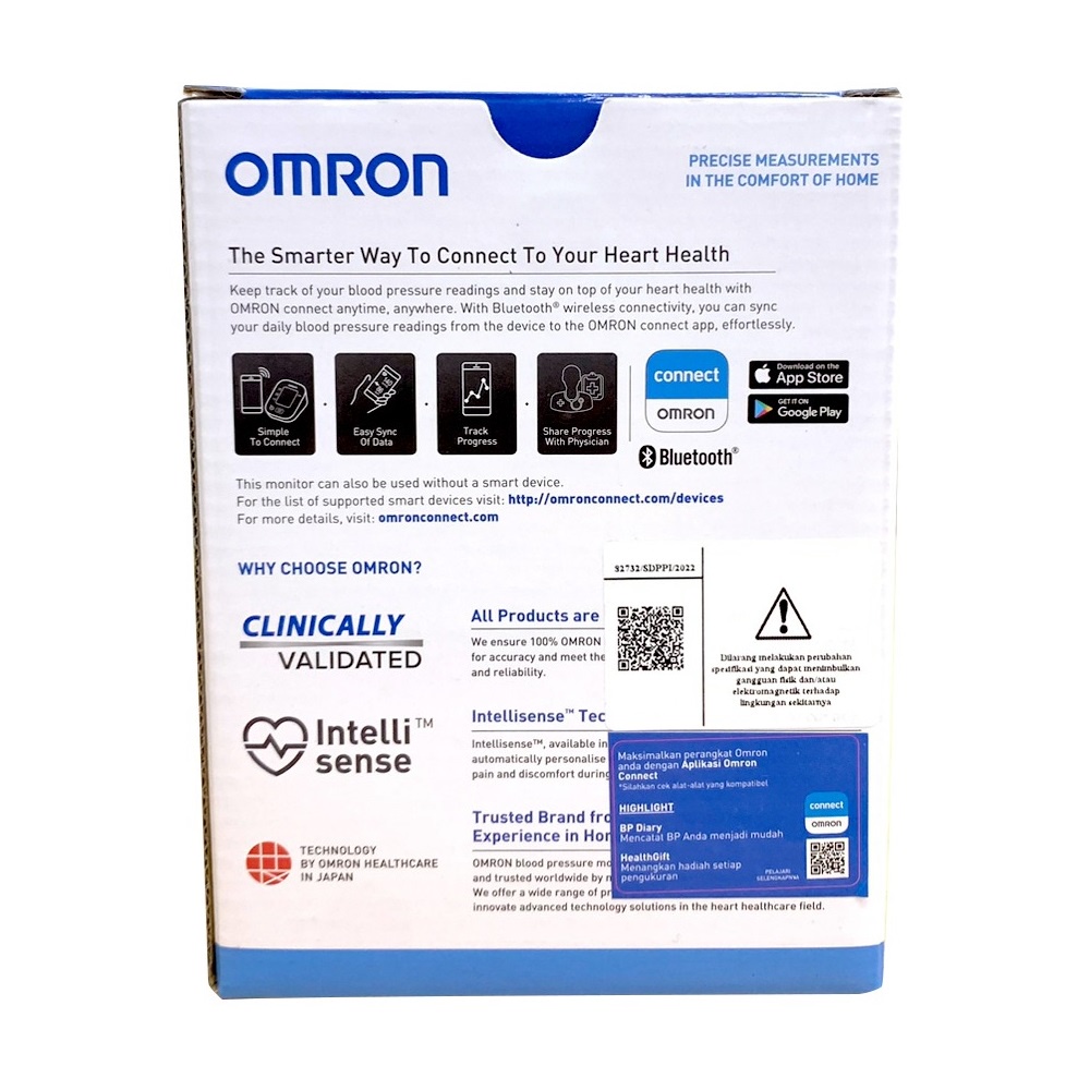 OMRON Automatic Blood Pressure Monitor HEM-7142T1 Tensimeter Tekanan Darah