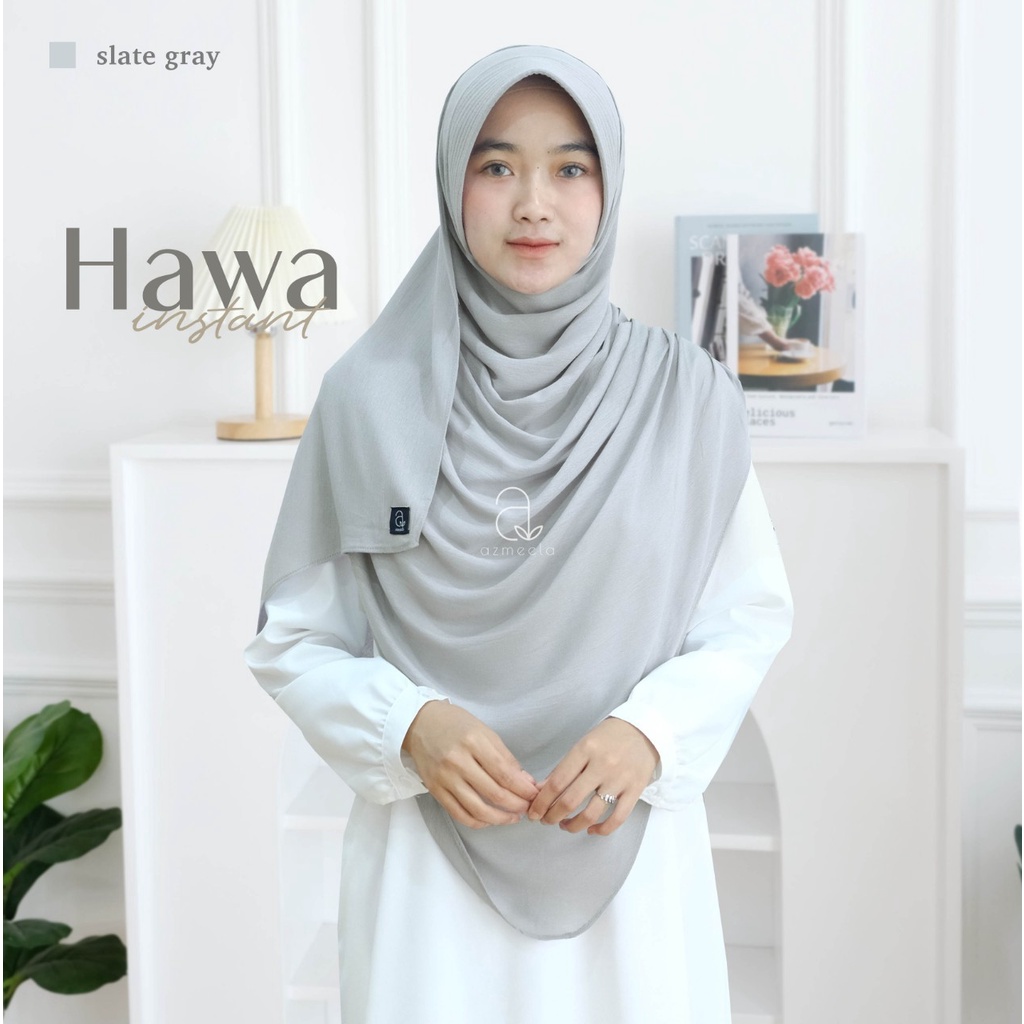 AZMEELA HAWA SHAWL PASMINA INSTAN KERUT DI BAHU