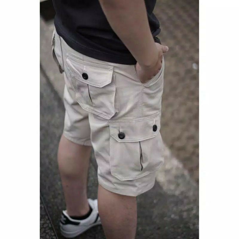 CELANA PENDEK PRIA DEWASA CELANA CARGO BAHAN KATUN TEBAL HALUS