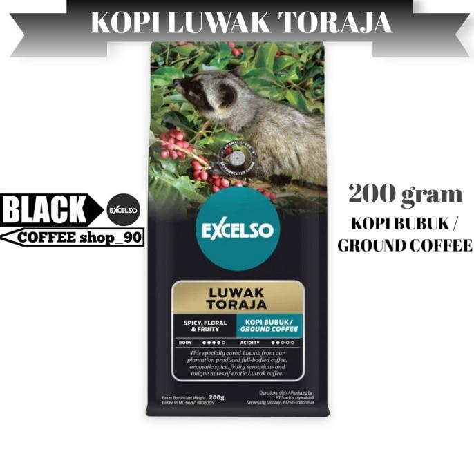 

FREE ONGKIR Kopi Excelso Luwak Toraja 200 Gram (kopi bubuk/ground coffee)