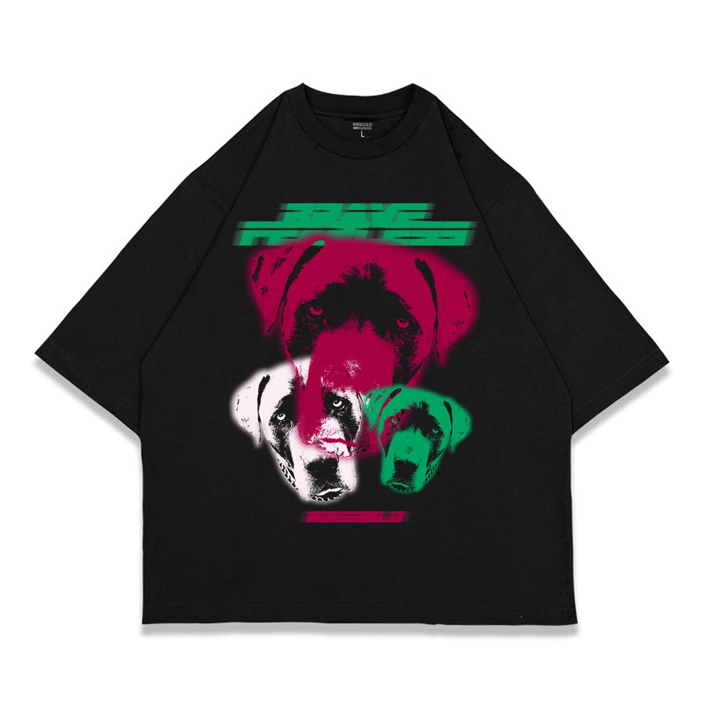 Ribsgold Kaos Oversize Graphic Pria - BraveDog