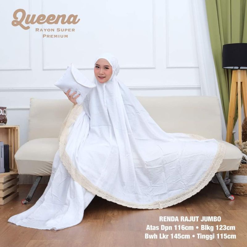 MUKENA RAYON DEWASA PREMIUM TERLARIS MOTIF RENDA CANTIK