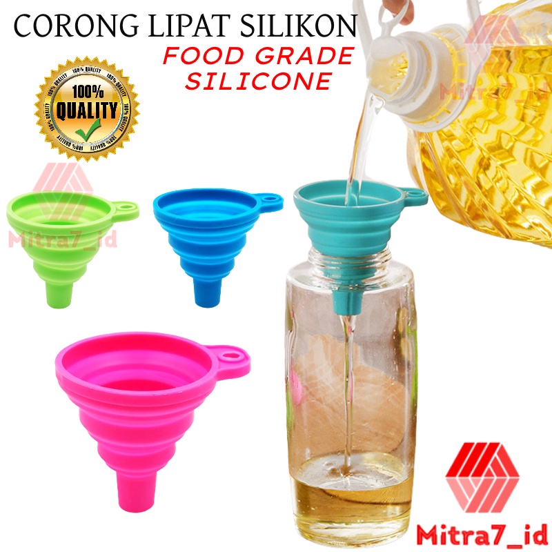 [M7] Corong Silikon Mini Lipat Portable / Corong Serbaguna / Corong - Corong Lipat / Corong Silicone