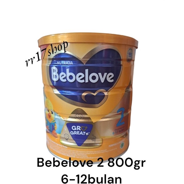 Bebelove 2 800gr kaleng susu formula untuk bayi 6-12bln