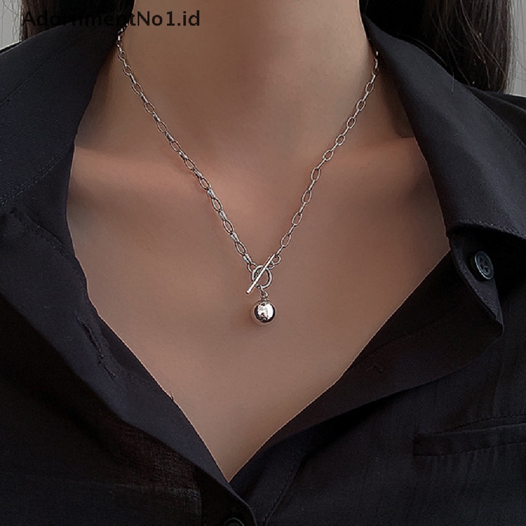 [AdornmentNo1] Kuba Rantai Kalung Wanita Mode Baru Toggle Clasp Stainless Steel Chain Necklace Untuk Wanita Perhiasan Hadiah [ID]