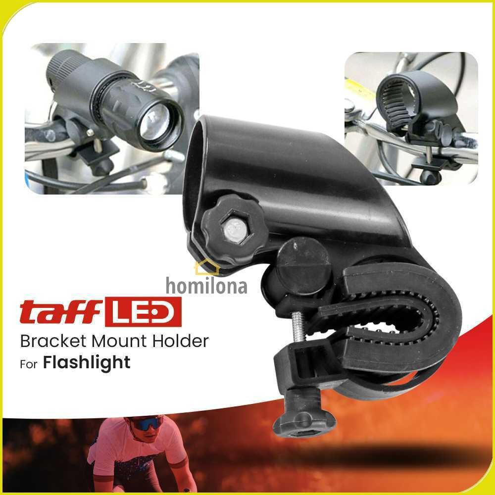 Gun Bike Bracket Mount Holder for Flashlight - TaffLED AB-2955 - Black