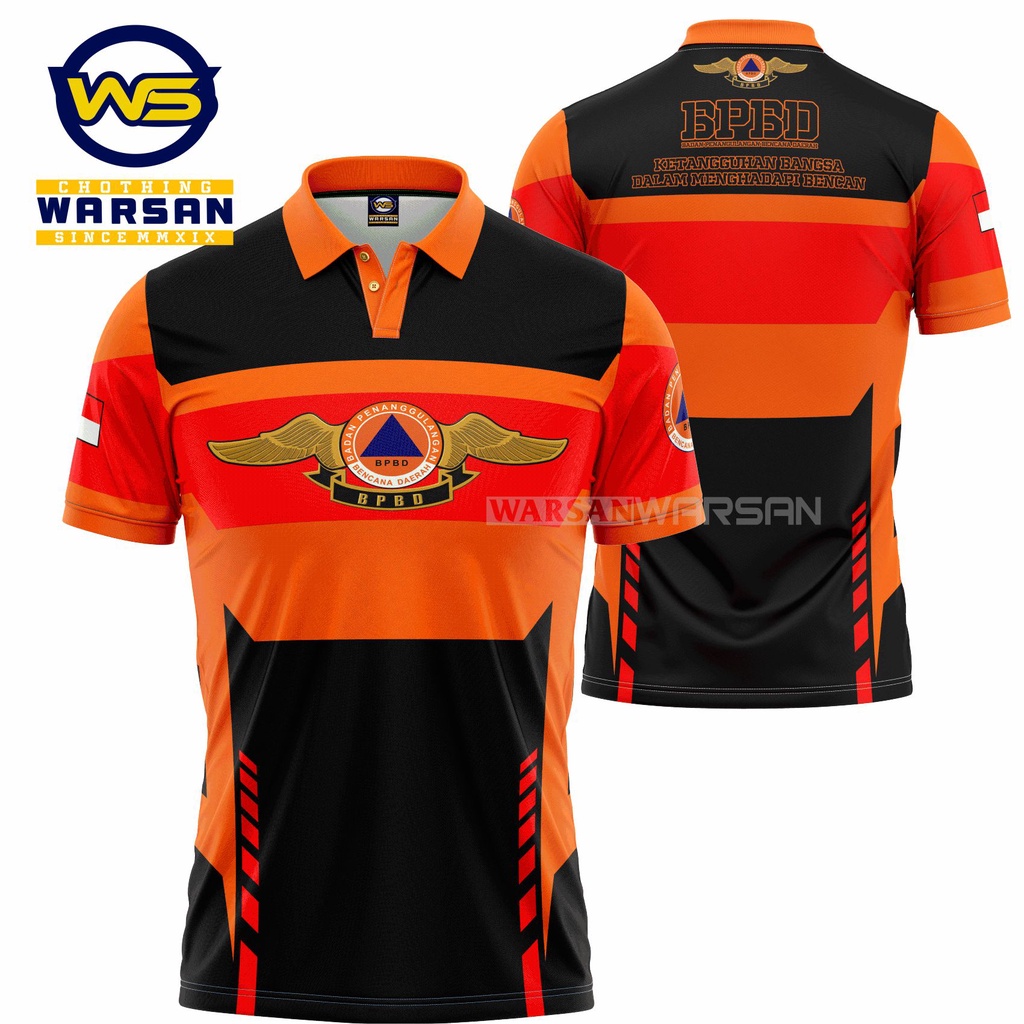 Wangki BPBD / Kaos Polo BPBD Dryfit Fullprint /Jersey Krah BPBD / Kaos Jersey BPBD