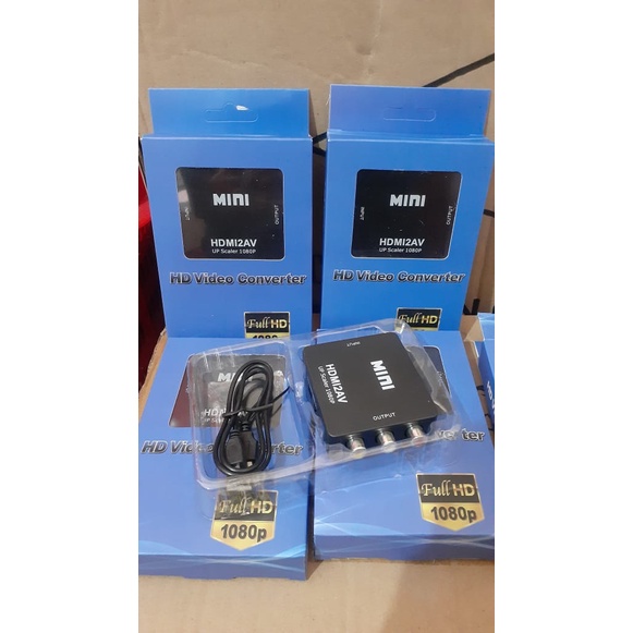 HDMI to av RCA Converter Adapter mini box2AV