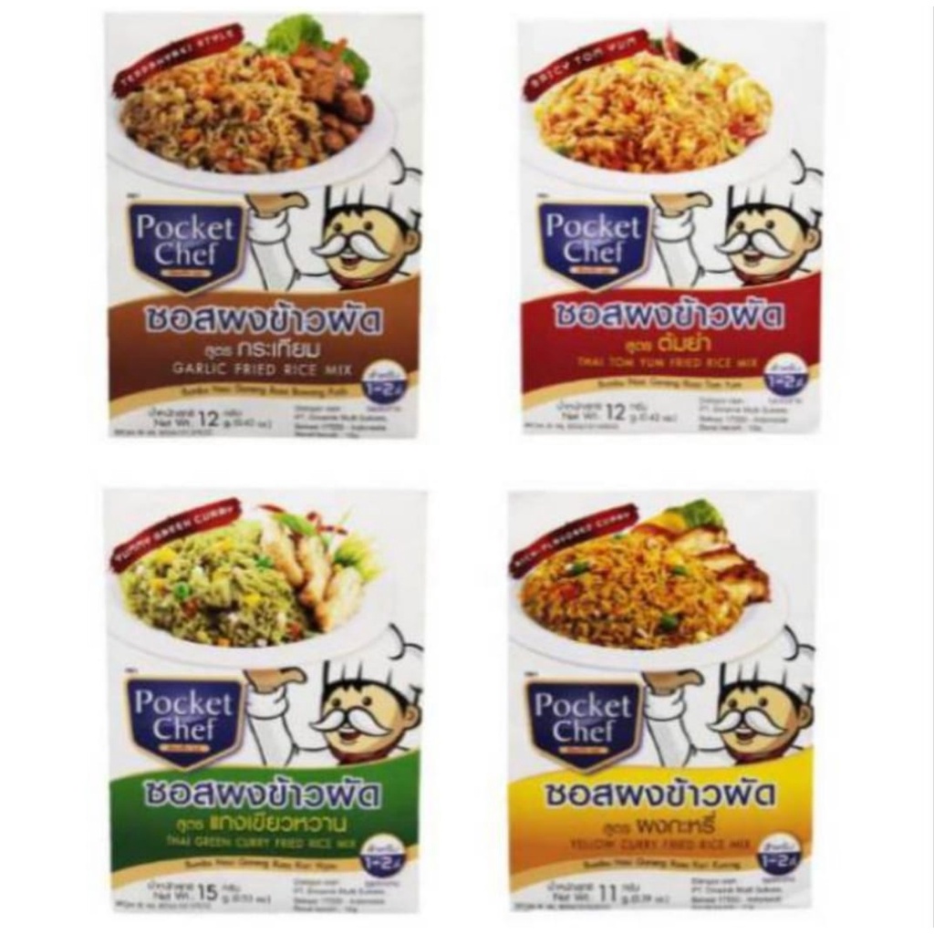 

Pocket Chef Fried Rice Mix / Bumbu Nasi Goreng ala Thailand