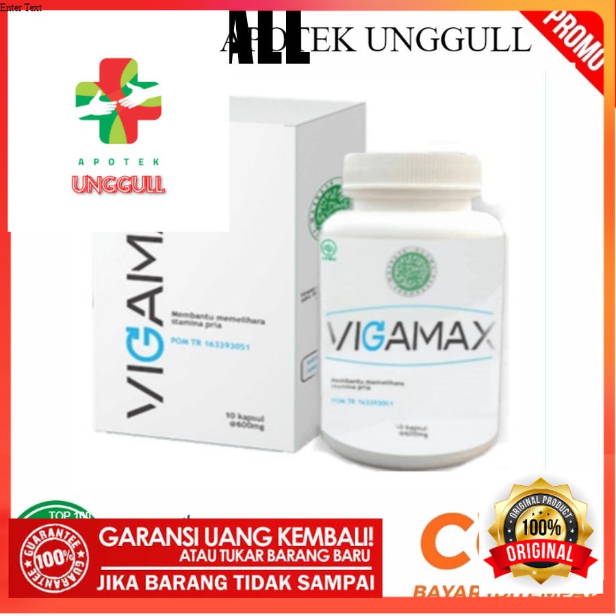 100% ORIGINAL Pusat Vigamax Asli Original Herbal/Obat Vigamax Asli Khasiat Ampuh