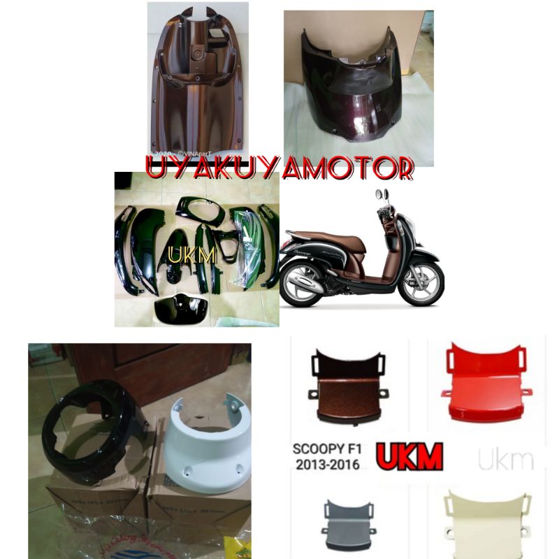 cover halus full halus scoopy fi coklat hitam 2015-2016