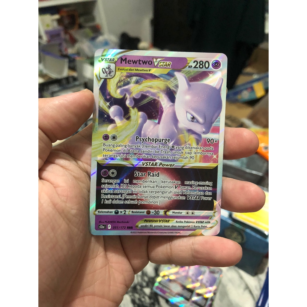 Kartu Pokemon TCG Mewtwo VStar RRR s12a VStar Semesta Original Indonesia Arceus Palkia Dialga Girati