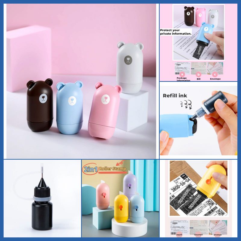 Stamp Roller Bear Stempel Resi Stamp Roller Penghapus Alamat Resi Pelindung Identitas Stempel Roller Tinta Stempel Rol Stamp Roller Stempel Pelindng Data Stempel Penghapus Resi Data Stempel Kantor Stempel Sekolah Bak Stempel