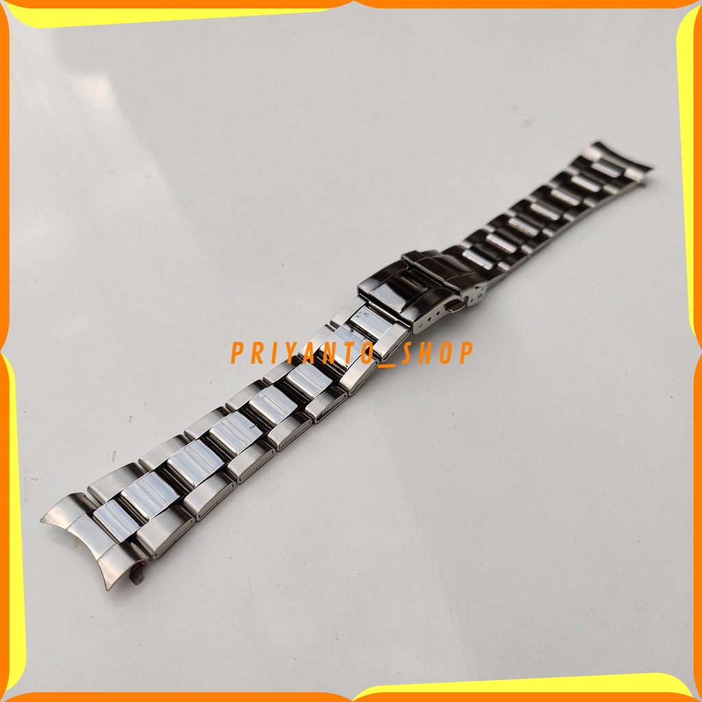 Tali Rantai Jam Tangan Seiko 5 Autometic model curved 20mm Strap Stainless Stell