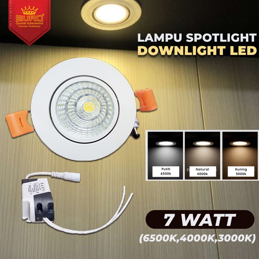 Lampu Downlight / Spotlight LED Murah 7w 7watt - 3000k / 4000k / 6500k