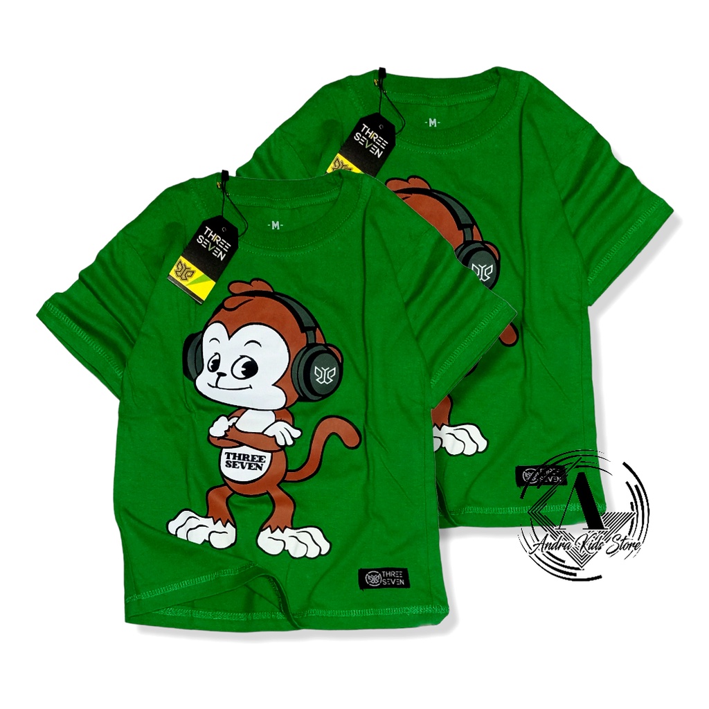 Kaos distro anak cewek cowok karakter monkey