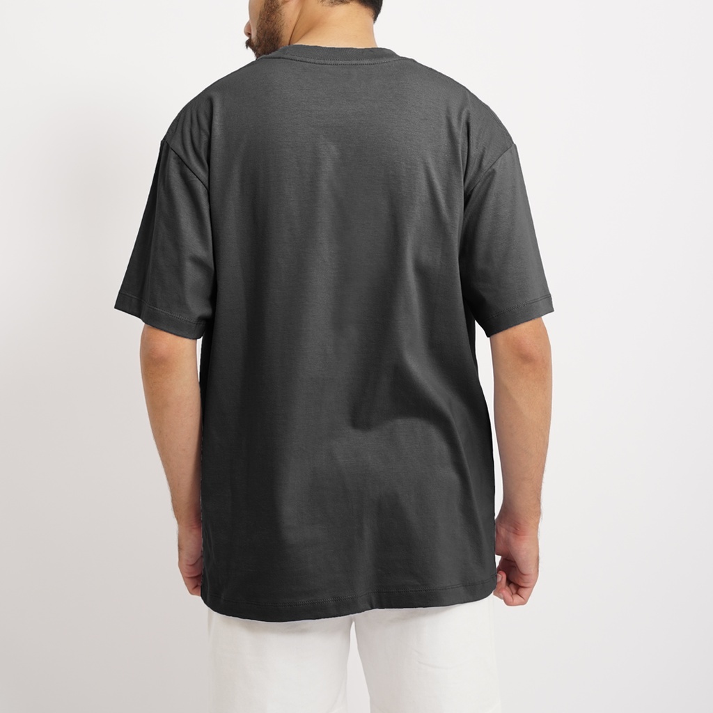 PLAIN Oversize T-Shirt - Dark Grey (Kaos Polos Oversize 24s)