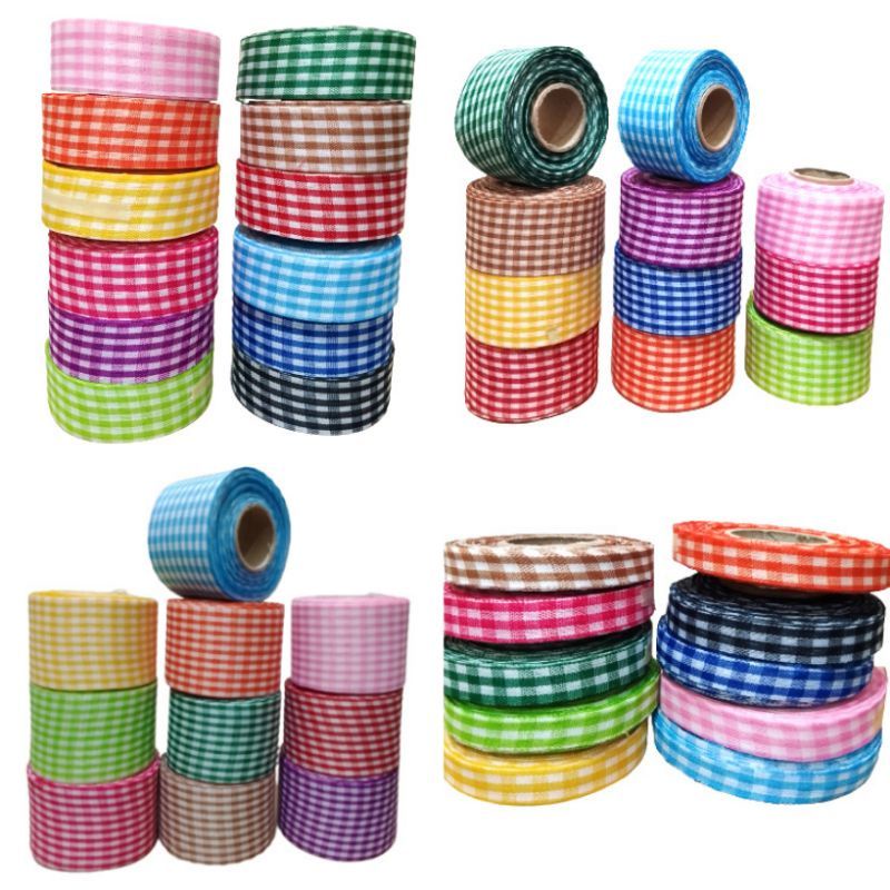 

pita kain motif kotak per yard
