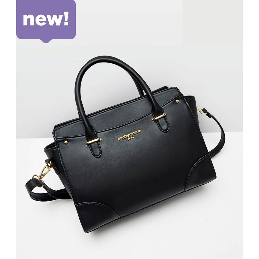 Tas selempang wanita Sophie Martin Paris VIENE BLACK Tas kerja wanita Tas besar best seller Tas mewa