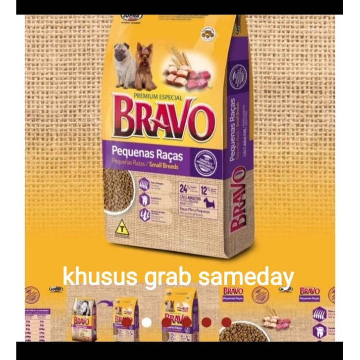 BRAVO DOG FOOD SMALL BREED 20KG SUPER PREMIUM MAKANAN ANJING SAME DAY